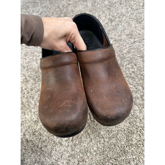 Dansko Professional Leather Clog Brown Slip on Shoes Work Women’s 40 (9-9.5) - Picture 8 of 10